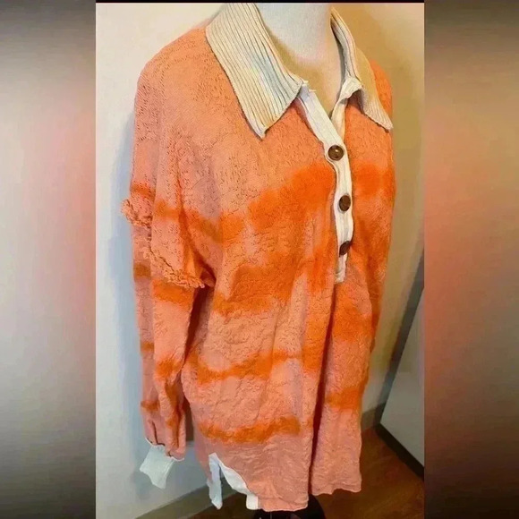 NWT Free People Sunrise Polo size M sold out online and in store - Picture 6 of 10